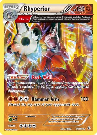 Rhyperior (Omega) 077/160/160 - Holo Rare - Holofoil