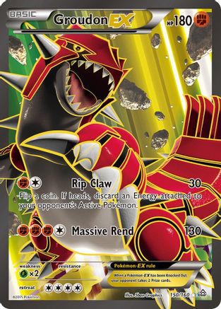 Groudon EX (150 Full Art) 150/160/160 - Ultra Rare - Holofoil