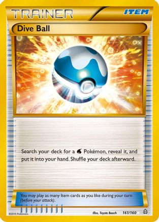 Dive Ball (161 Secret Rare) 161/160/160 - Secret Rare - Holofoil