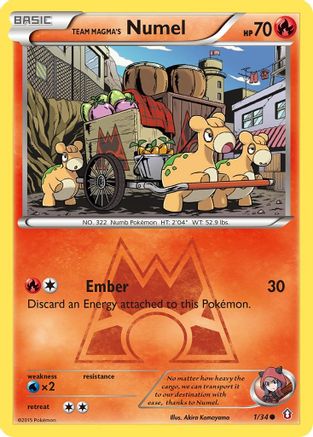 Team Magma's Numel 001/34/34 - Common