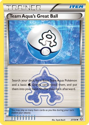 Team Aqua's Great Ball 027/34/34 - Uncommon