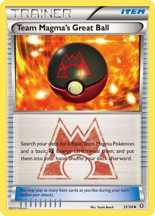 Team Magma's Great Ball 031/34/34 - Uncommon
