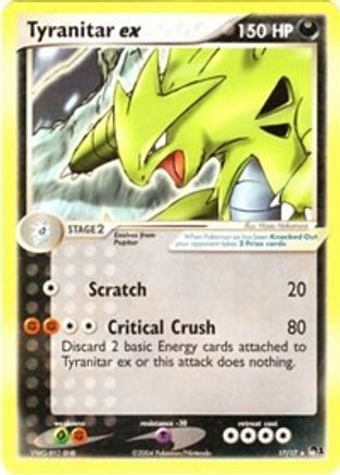 Tyranitar ex (Non-Holo) 017 - Ultra Rare
