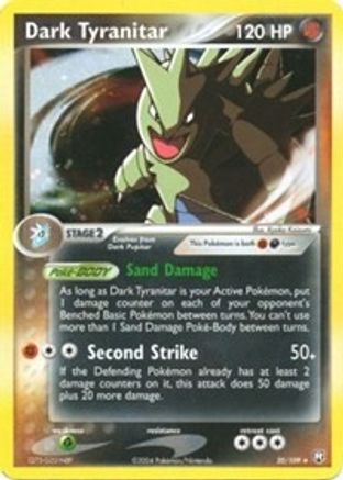 Dark Tyranitar 020/109 - Holo Rare - Holofoil