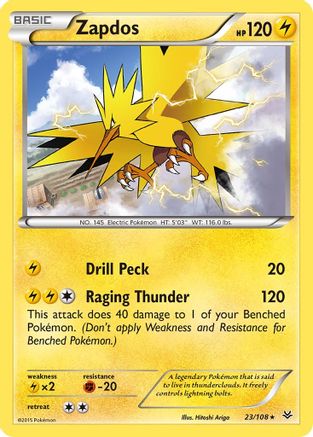Zapdos 023/108/108 - Rare