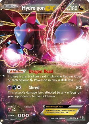 Hydreigon EX 062/108/108 - Ultra Rare - Holofoil