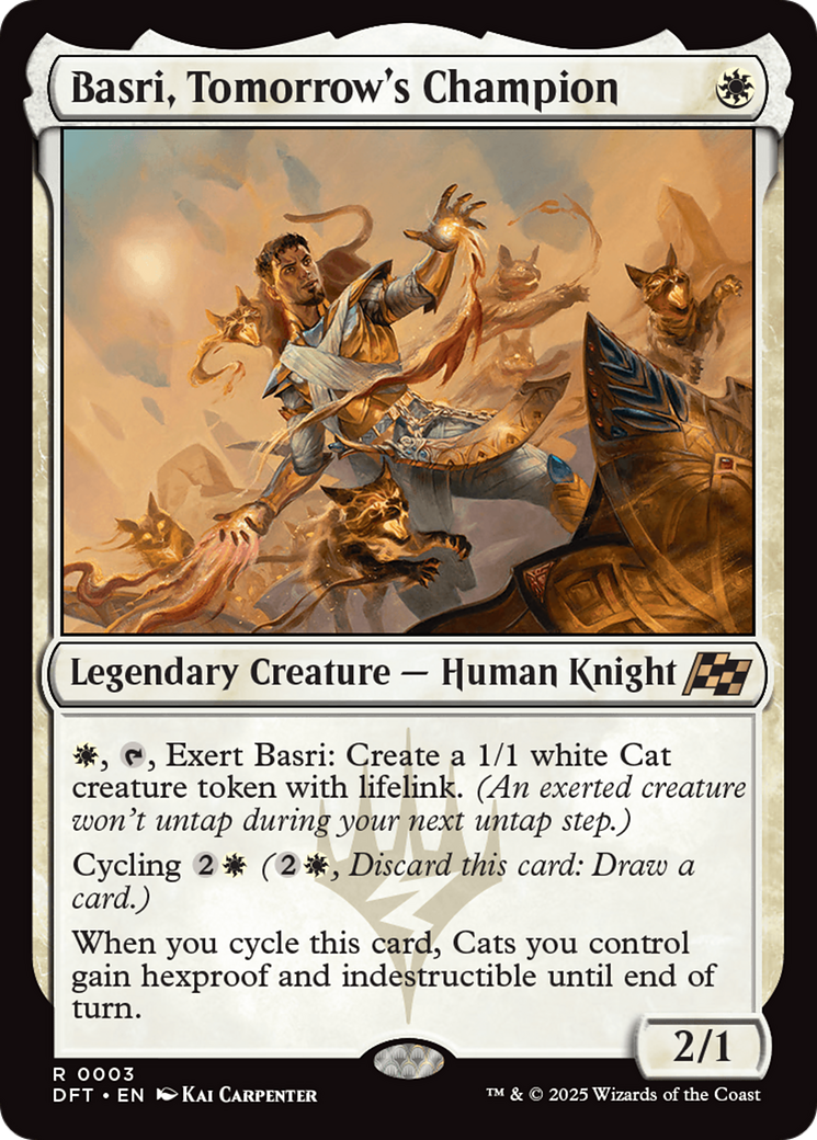 Basri, Tomorrow's Champion (-003) - Aetherdrift Foil