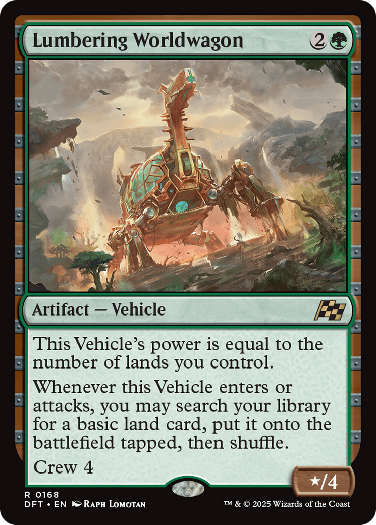 Lumbering Worldwagon (-168) - Aetherdrift Foil