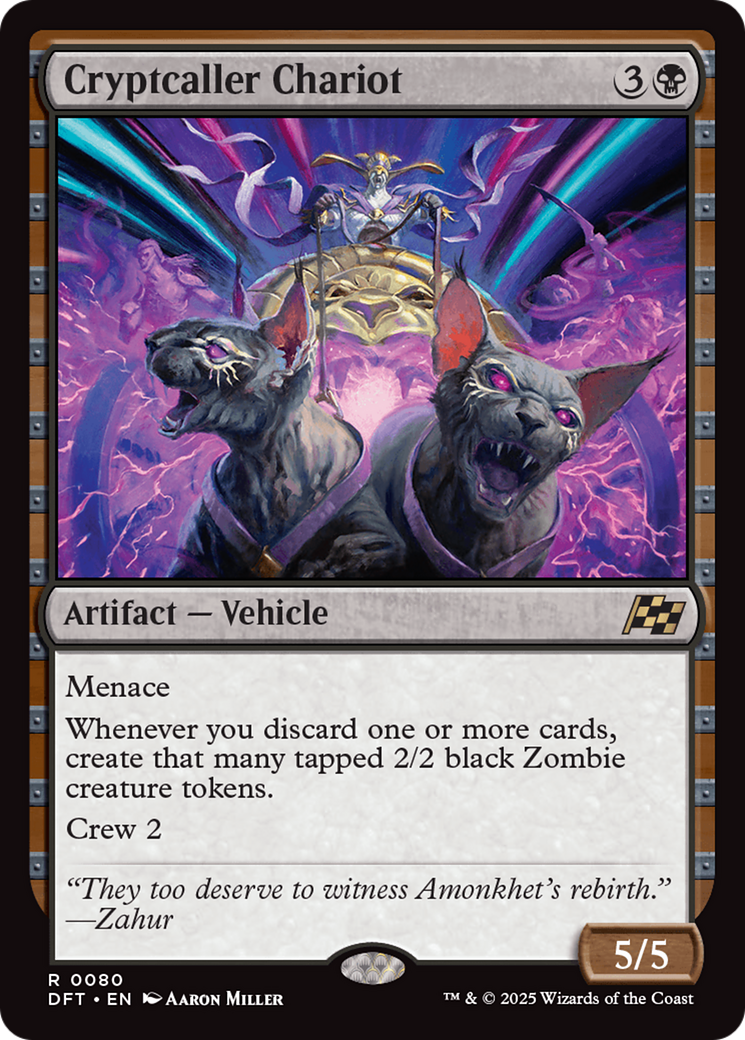 Cryptcaller Chariot (-080) - Aetherdrift Foil