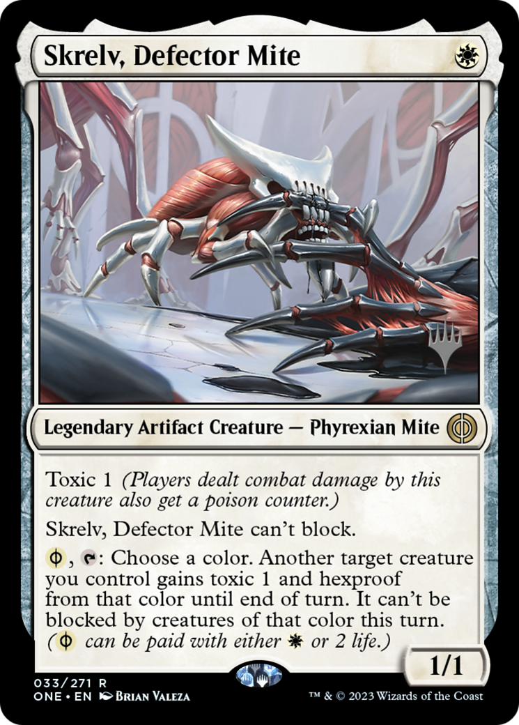 Skrelv, Defector Mite (Promo Pack) [Phyrexia: All Will Be One Promos]