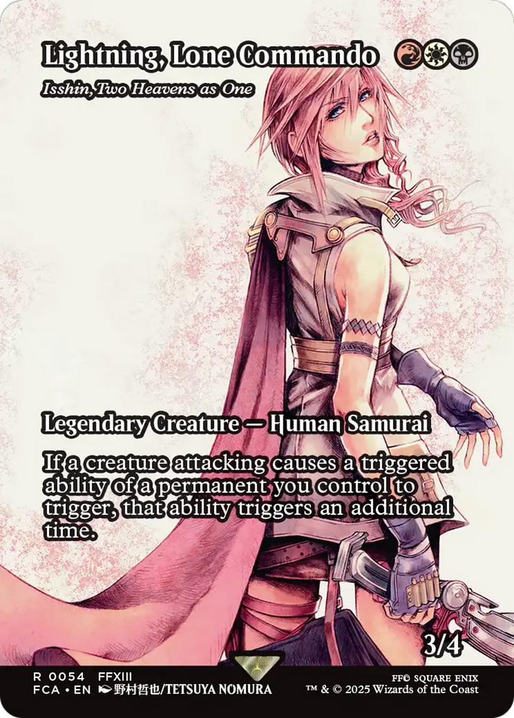 Lightning, Lone Commando - Isshin, Two Heavens as One (Showcase) (FCA-054) - FINAL FANTASY: Through the Ages