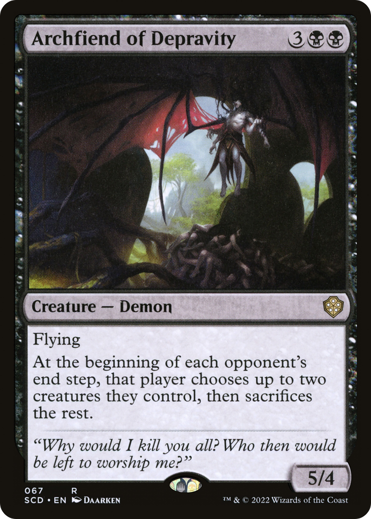 Archfiend of Depravity [Starter Commander Decks]