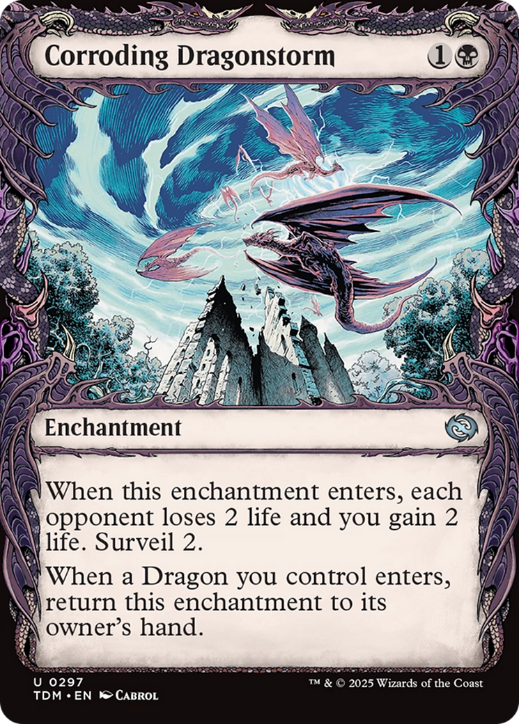 Corroding Dragonstorm (Showcase) (TDM-297) - Tarkir: Dragonstorm Foil