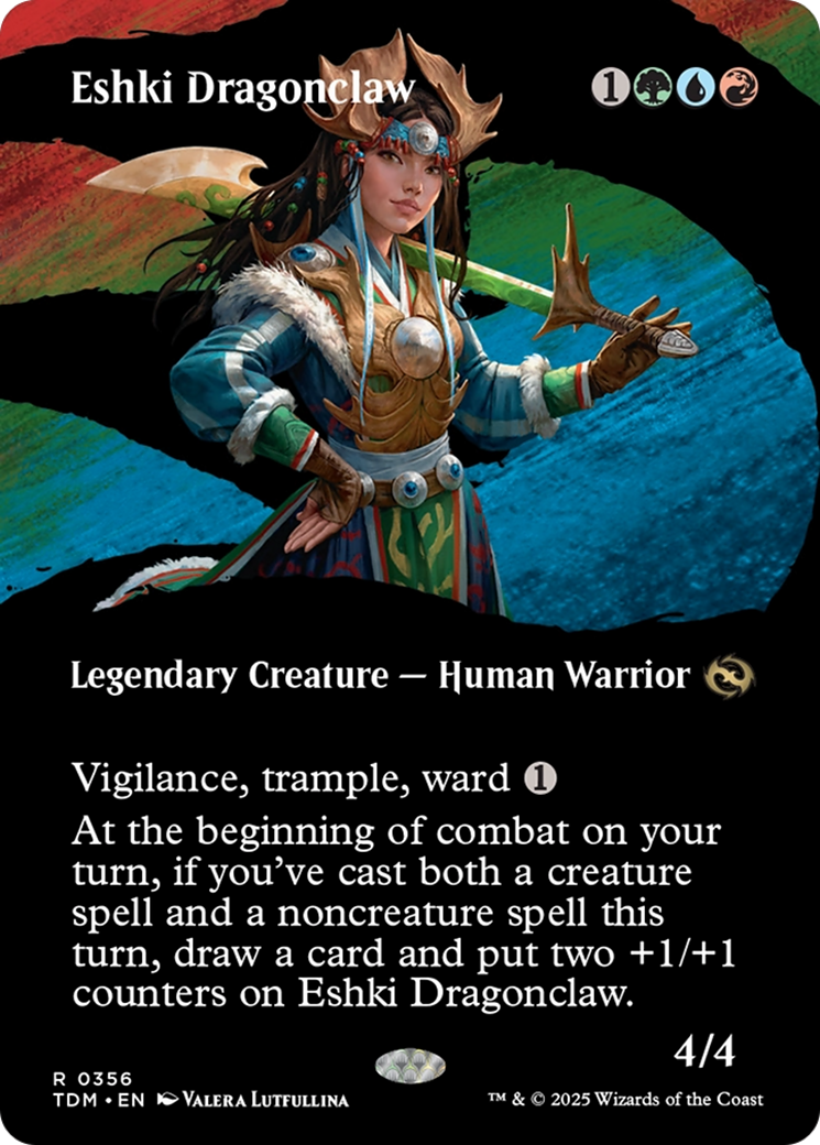 Eshki Dragonclaw (Borderless) (TDM-356) - Tarkir: Dragonstorm Foil