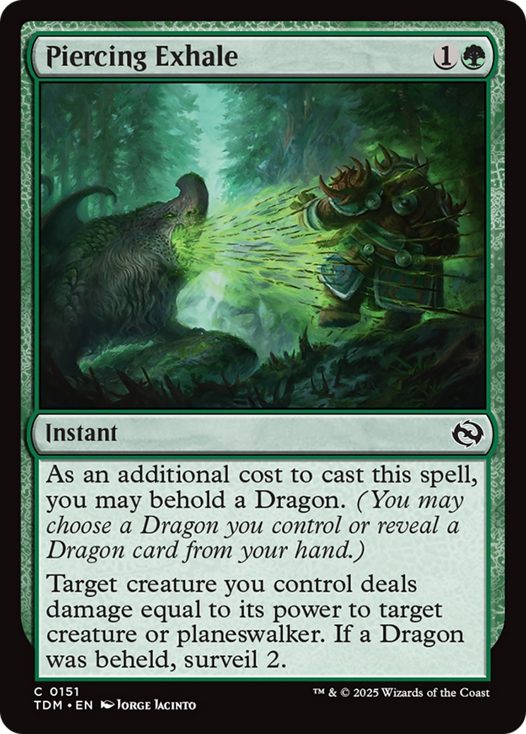Piercing Exhale (TDM-151) - Tarkir: Dragonstorm