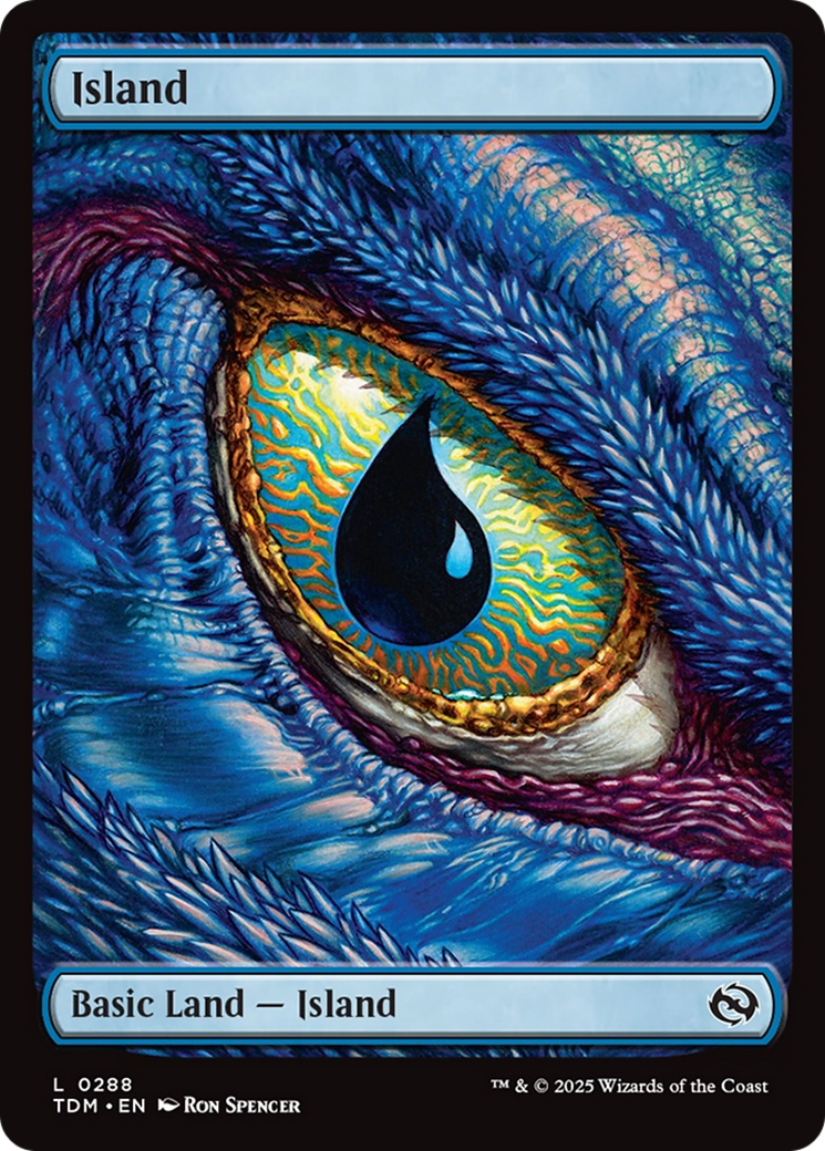 Island (0288) (TDM-288) - Tarkir: Dragonstorm Foil