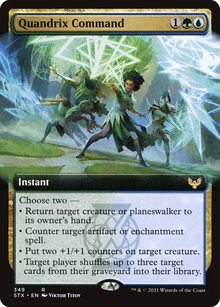 Quandrix Command (Extended Art) [Strixhaven: School of Mages]