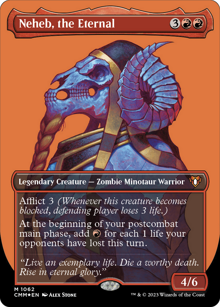 Neheb, the Eternal (Borderless Textured Foil Frame Break) [Commander Masters]