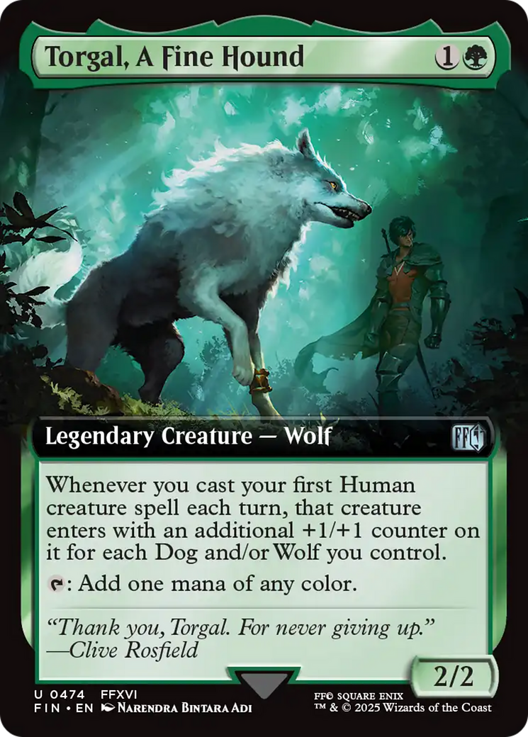 Torgal, A Fine Hound (Extended Art) (FIN-474) - FINAL FANTASY Foil