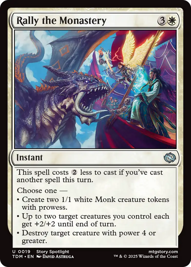 Rally the Monastery (-019) - Tarkir: Dragonstorm