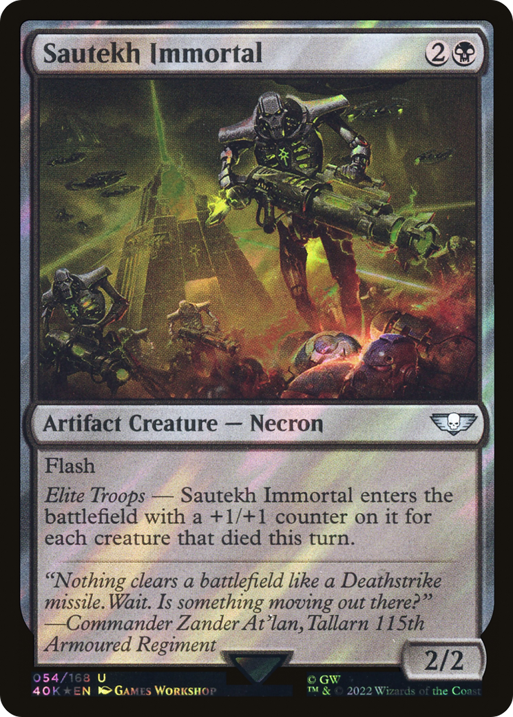 Sautekh Immortal (Surge Foil) [Warhammer 40,000]