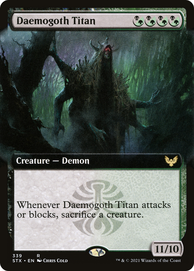 Daemogoth Titan (Extended Art) [Strixhaven: School of Mages]