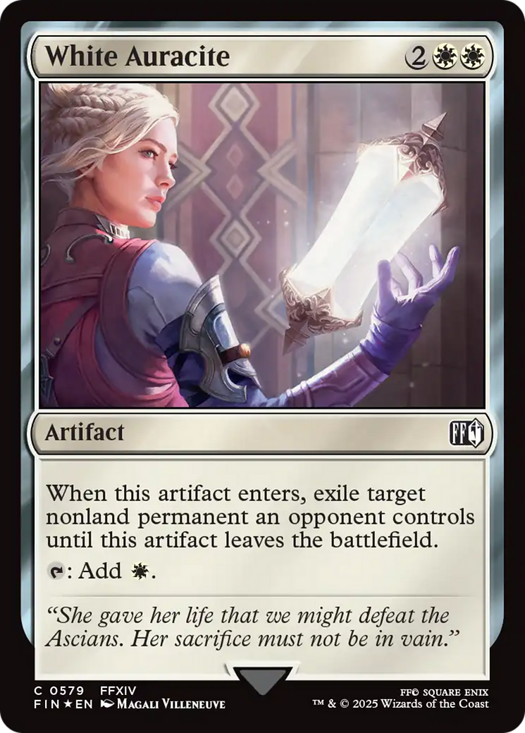 White Auracite (Surge Foil) (FIN-578) - FINAL FANTASY Foil