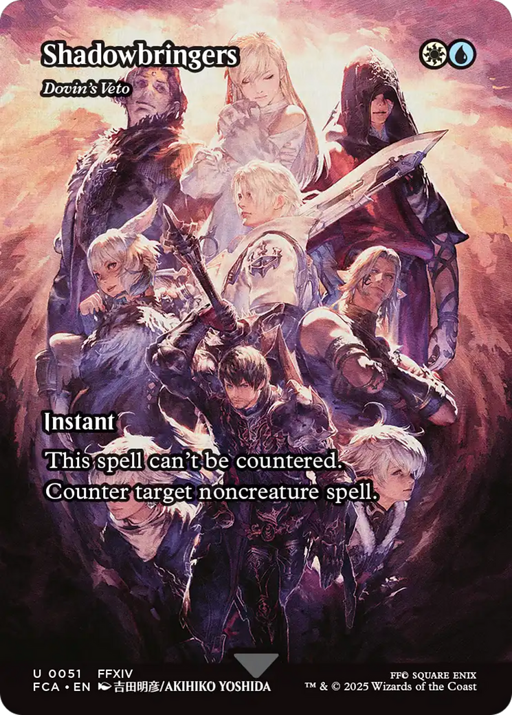 Shadowbringers - Dovin's Veto (Showcase) (FCA-051) - FINAL FANTASY: Through the Ages Foil