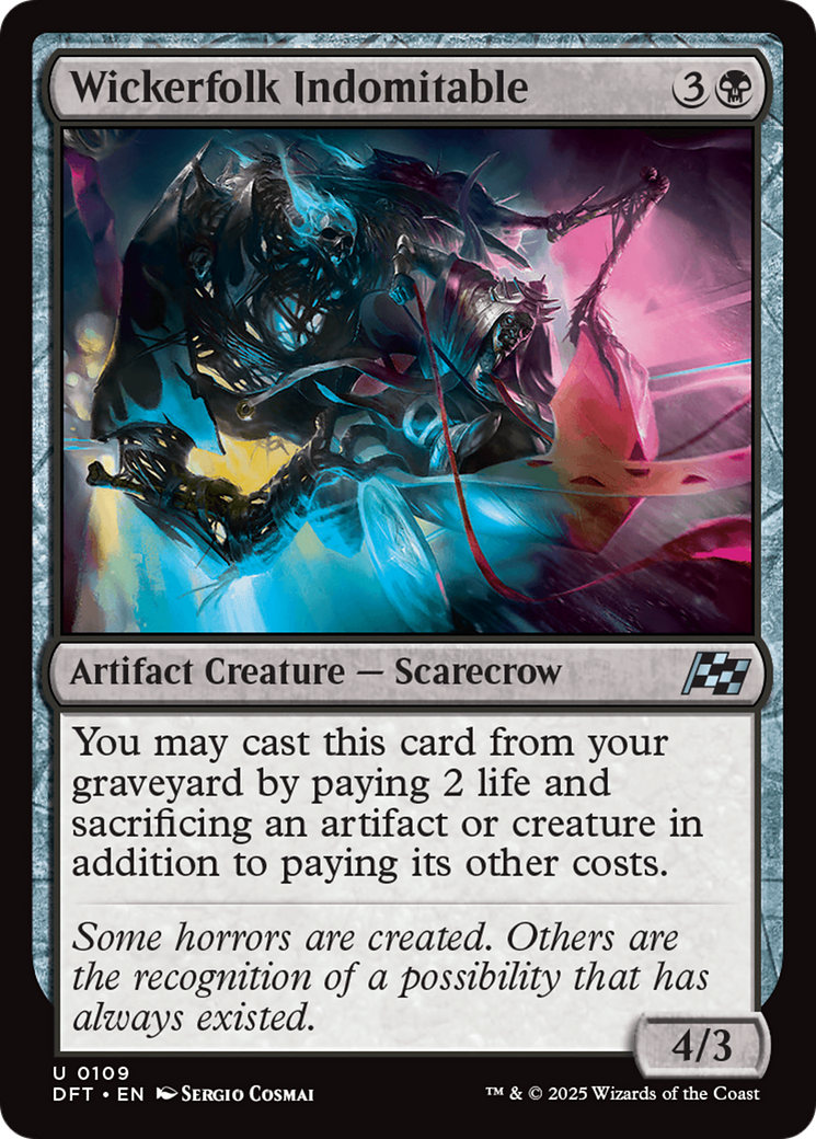 Wickerfolk Indomitable (-109) - Aetherdrift Foil