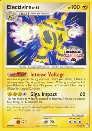 Electivire (3/130) (Regional Championship Promo) [Diamond & Pearl: Base Set]