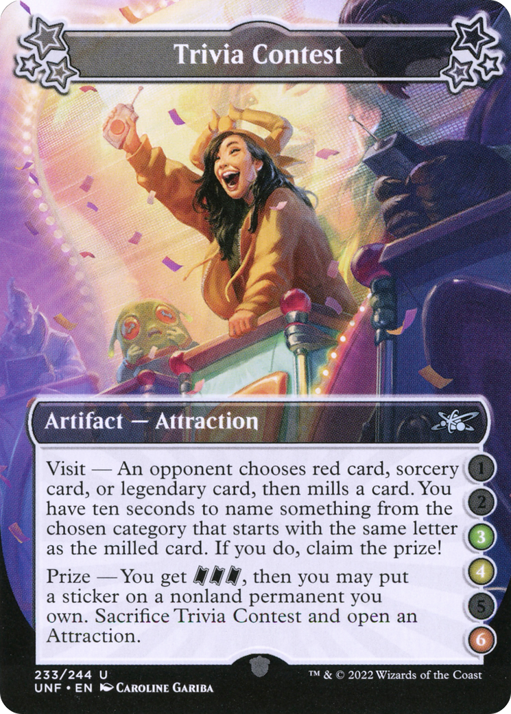 Trivia Contest (3-4-6) [Unfinity]