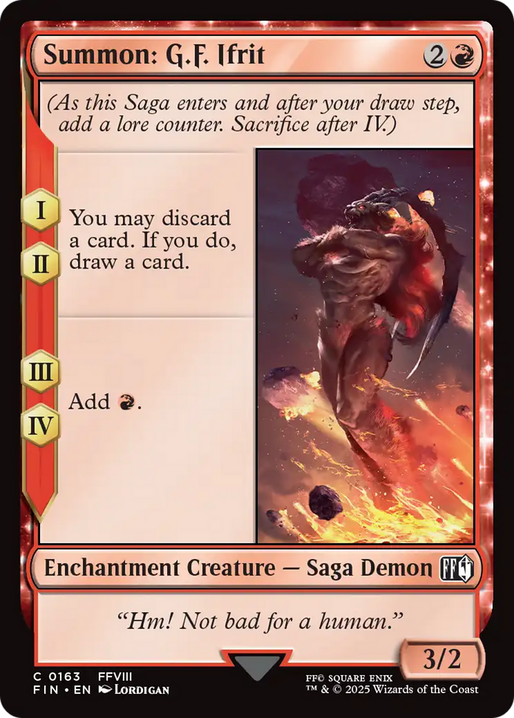 Summon: G.F. Ifrit (FIN-163) - FINAL FANTASY