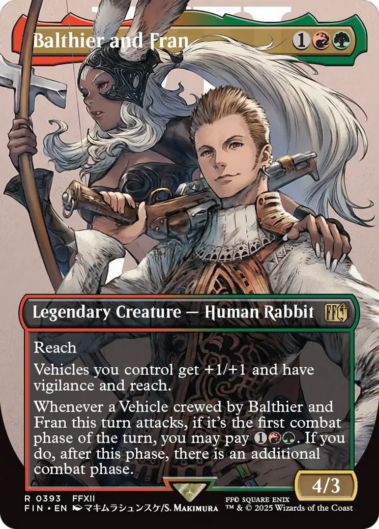 Balthier and Fran (Borderless) (0393) (FIN-393) - FINAL FANTASY Foil