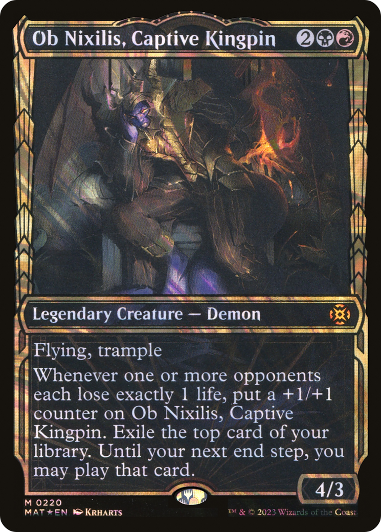 Ob Nixilis, Captive Kingpin (Showcase Halo Foil) [March of the Machine: The Aftermath]