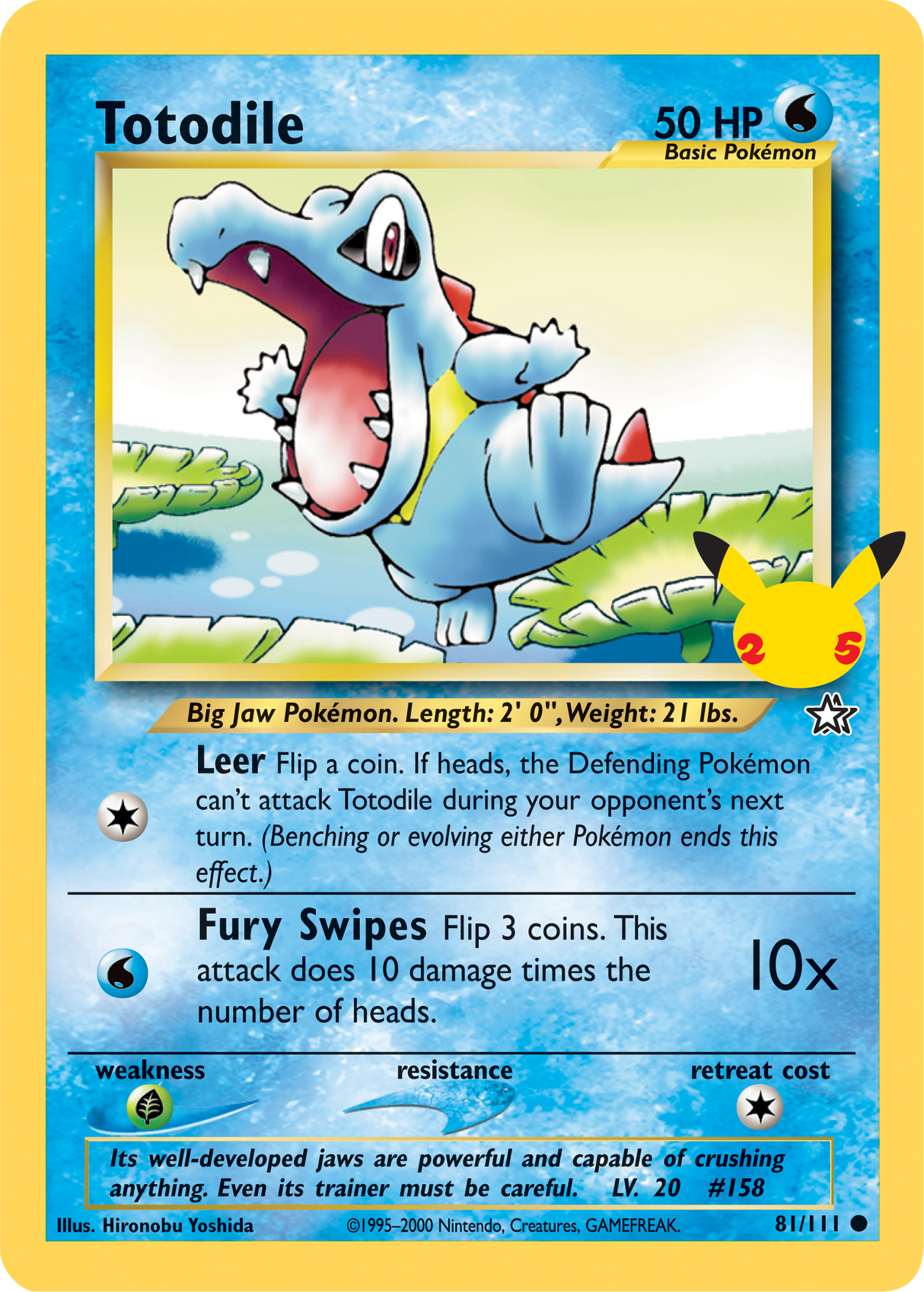 Totodile (81/111) (Jumbo Card) [First Partner Pack]