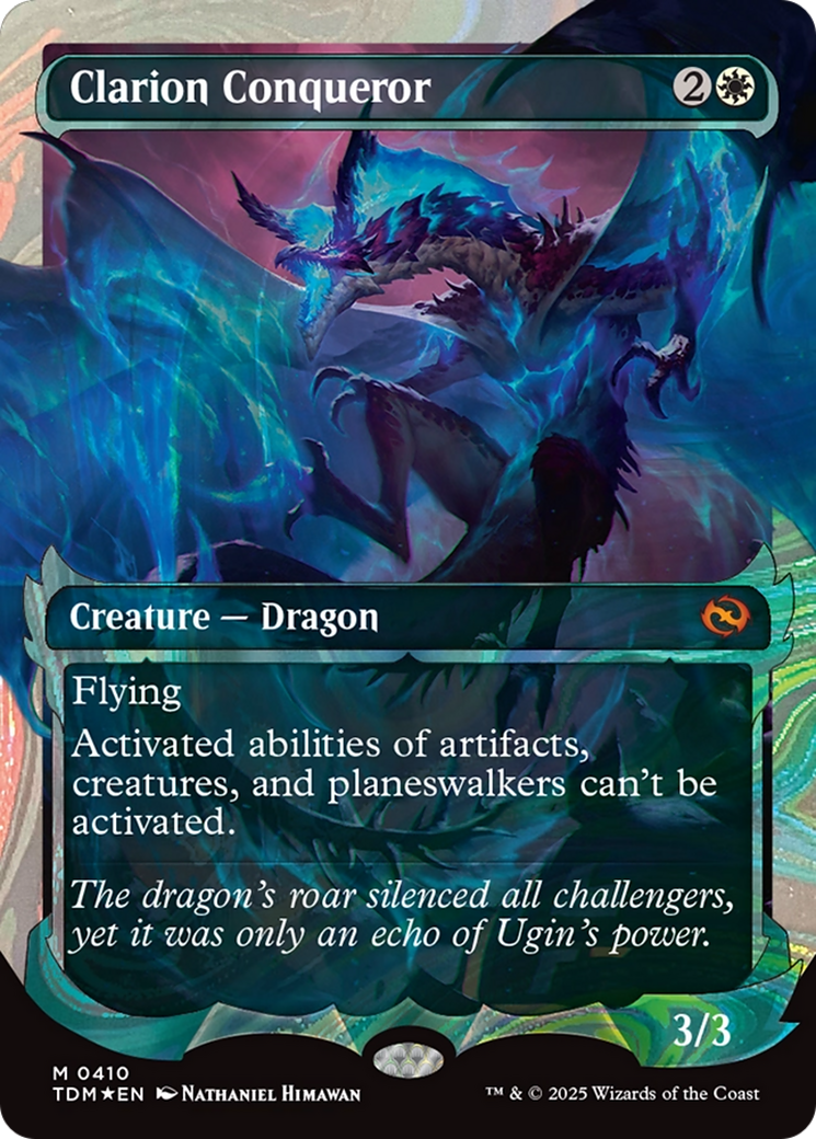 Clarion Conqueror (Showcase) (Halo Foil) (TDM-410) - Tarkir: Dragonstorm Foil