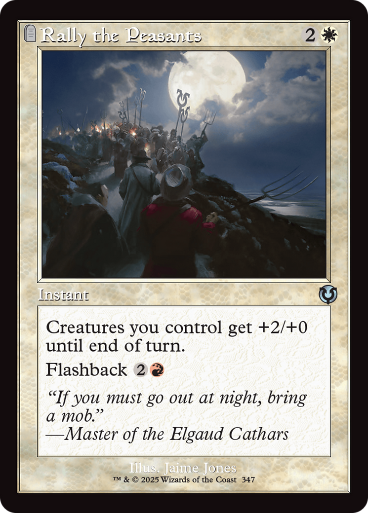 Rally the Peasants (Retro Frame) (-347) - Innistrad Remastered Foil