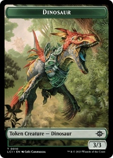 Dinosaur Egg // Dinosaur (0010) Double-Sided Token [The Lost Caverns of Ixalan Tokens]