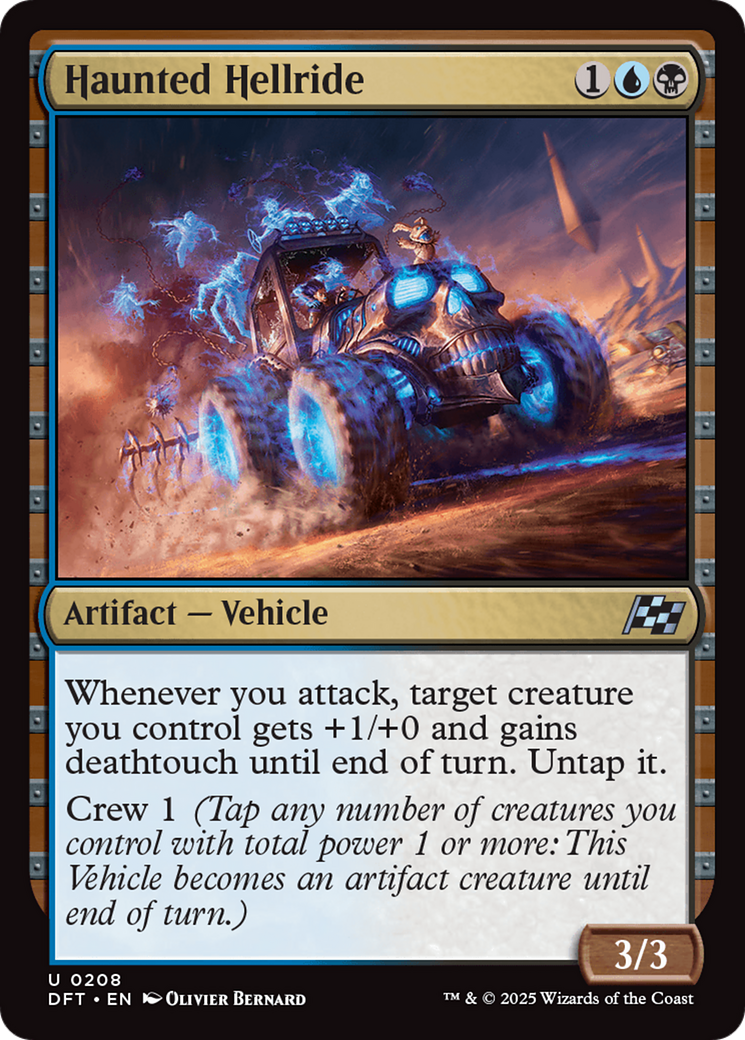 Haunted Hellride (-208) - Aetherdrift Foil