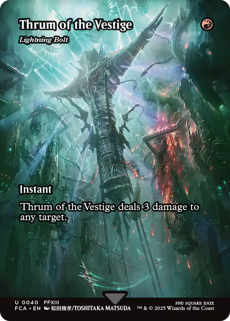 Thrum of the Vestige - Lightning Bolt (Showcase) (FCA-040) - FINAL FANTASY: Through the Ages Foil