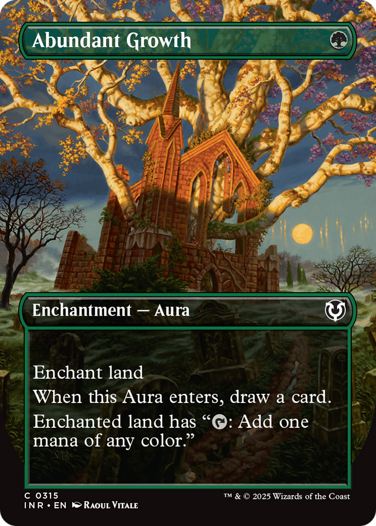 Abundant Growth (Borderless) (-315) - Innistrad Remastered Foil