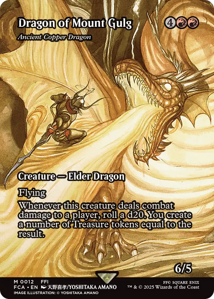 Dragon of Mount Gulg - Ancient Copper Dragon (Showcase) (FCA-012) - Universes Beyond: FINAL FANTASY: Through the Ages