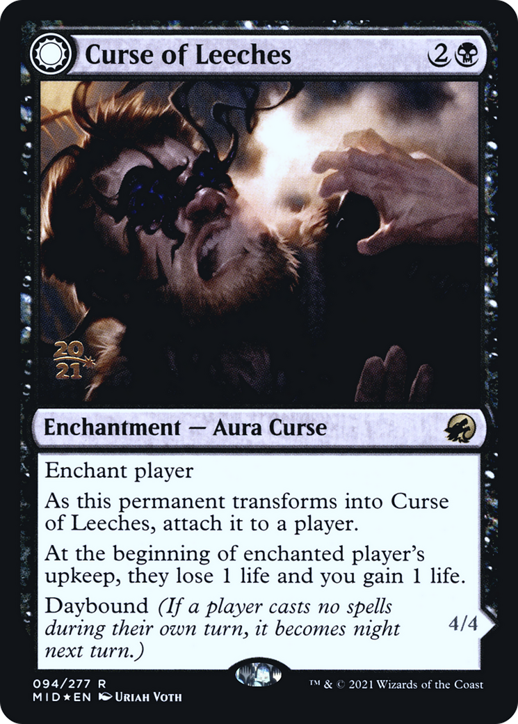 Curse of Leeches // Leeching Lurker [Innistrad: Midnight Hunt Prerelease Promos]