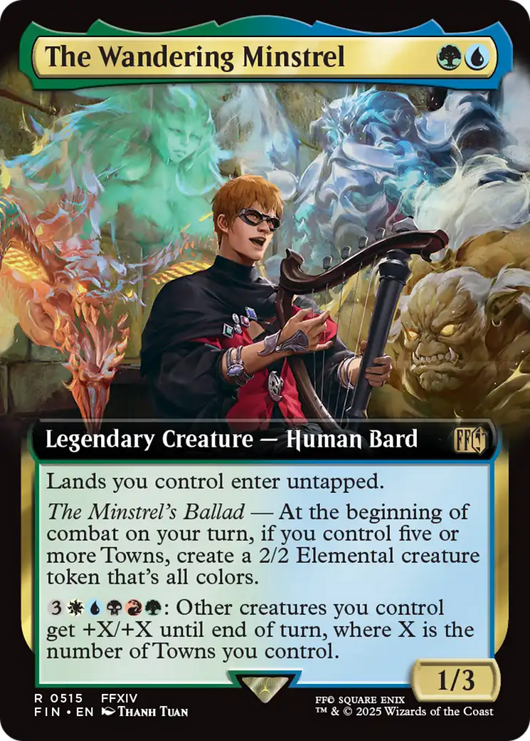 The Wandering Minstrel (Extended Art) (FIN-515) - FINAL FANTASY Foil